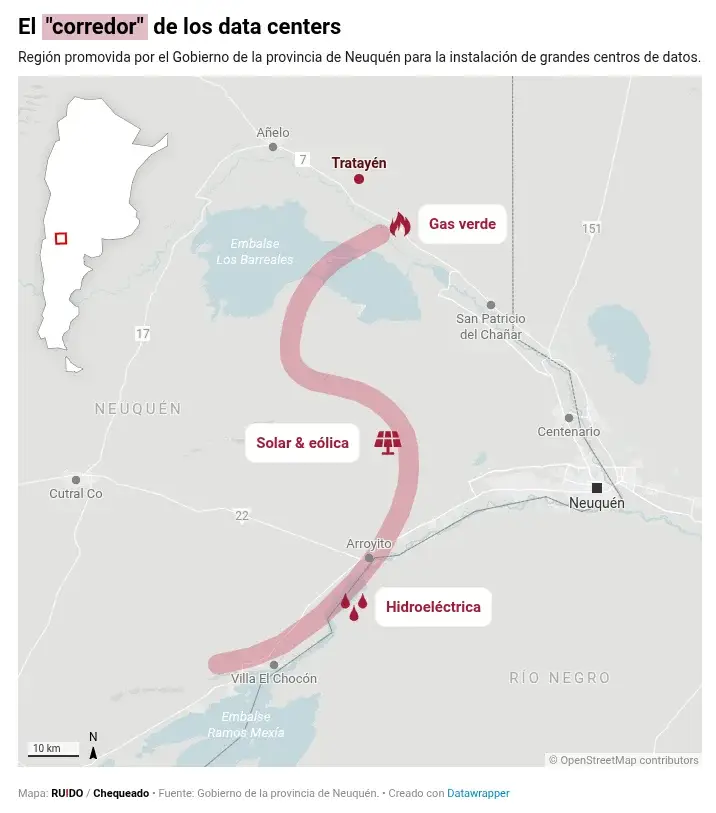 El corridor de los data centers